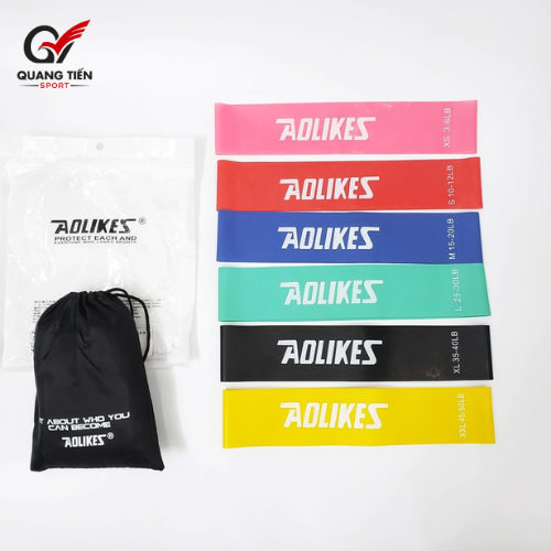 Dây Kháng Lực Mini Band, Bộ Dây Mini Band Cao Su Kháng Lực Tập Gym Chân Mông Aolikes