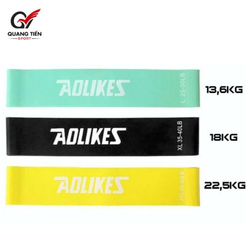 Dây Kháng Lực Mini Band, Bộ Dây Mini Band Cao Su Kháng Lực Tập Gym Chân Mông Aolikes