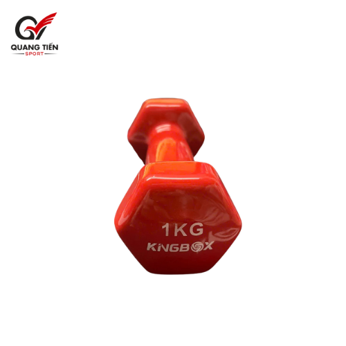 Tạ Tập Gym Tại Nhà KingBox,Tạ Tay Chất Liệu Gang Bọc Cao Su Chống Xước Vỡ Sàn Cân Nặng 1kg (giá 1 quả)