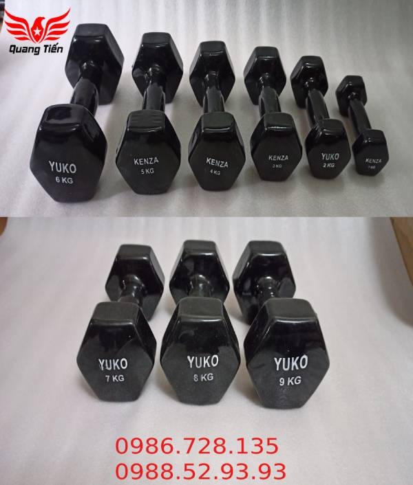 Tạ tay cao su cao cấp Yuko 8 kg (giá 1 quả)