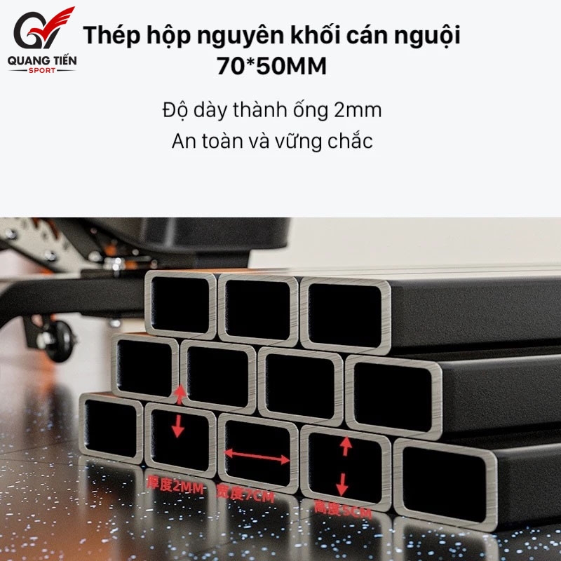 Ghế Tập Gym Đa Năng V-TAP ZTS04, Ghế Tập Tạ Chịu Lực 300kg Hộp Thép Dày 2mm (Bảo Hành 24 Tháng)