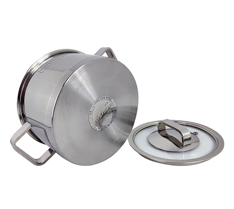 Bộ 4 nồi inox 3 đáy Roman Fivestar nắp kính