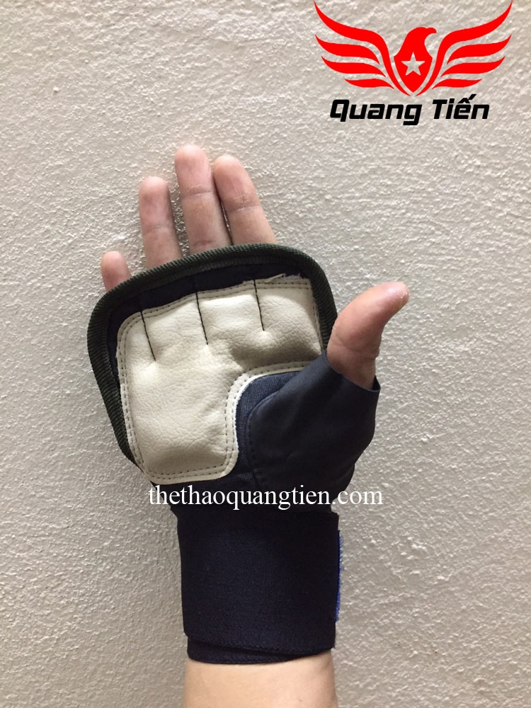 Găng tay tập tạ gym sport 2 vòng cổ tay QT22