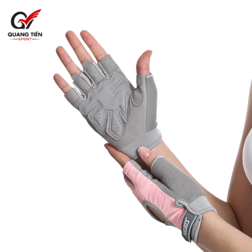 Găng tay tập gym Aolikes hở ngón cao cấp tập gym tập yoga AL - 119