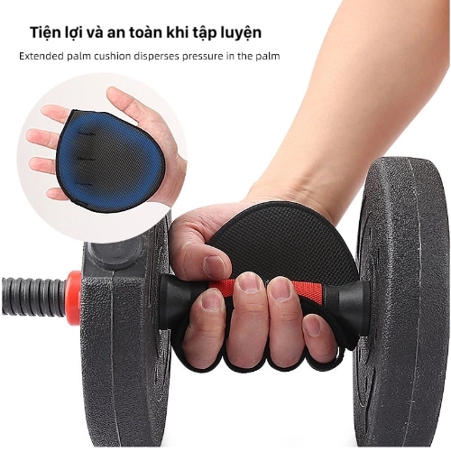 Găng tay Tập gym, Găng tay Tập tạ chống trơn trượt Vivasport - 022