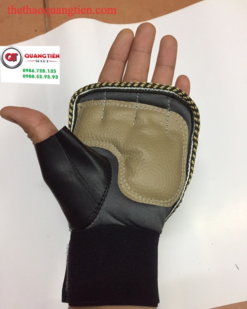 Găng tay tập tạ sport QT19 hai vòng cổ tay