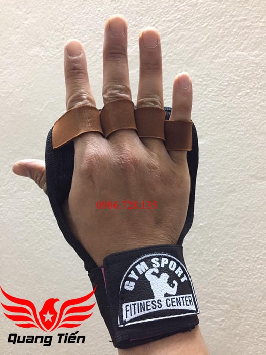 Găng tay tập tạ gym sport 1 vòng cổ tay QT21