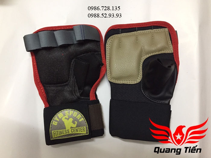 Găng tay tập tạ gym sport 2 vòng cổ tay QT22