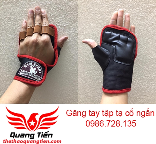 Găng tay tập tạ cổ ngắn QT20