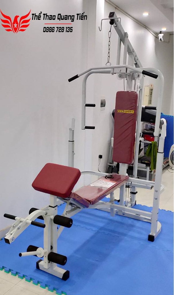 GIÀN TẬP TẠ BEN 601502,Ghế đẩy tạ đa năng Vifasport Ben 601502