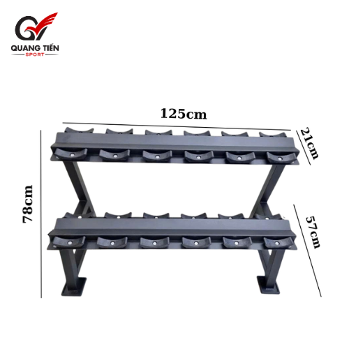 Giá đỡ tạ tay 2 tầng KingBox