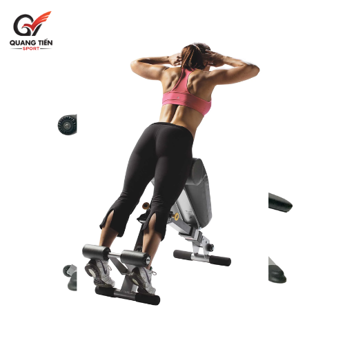 Hoist HF4263 Ghế tập lưng bụng gấp gọn thương hiệu Mỹ [Ab/Back Hyper Bench]