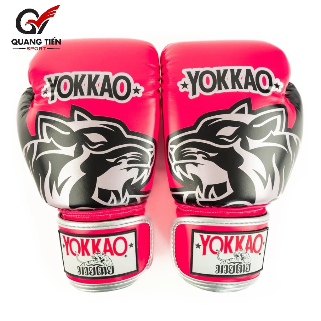 Găng Boxing YOKKAO Original – Pink Boxing Gloves Silver