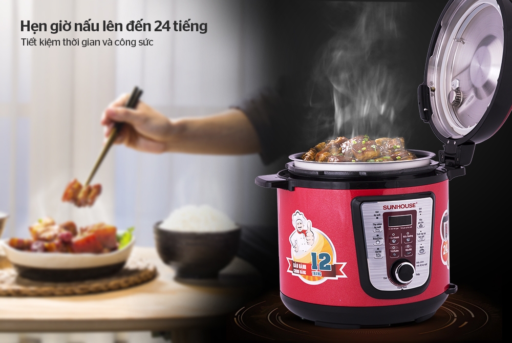Nồi áp suất điện tử đa năng Sunhouse SHD1767