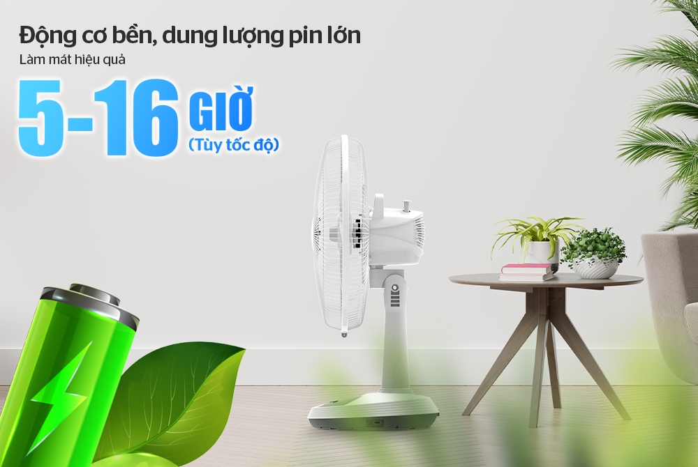 Quạt sạc Sunhouse SHD7223