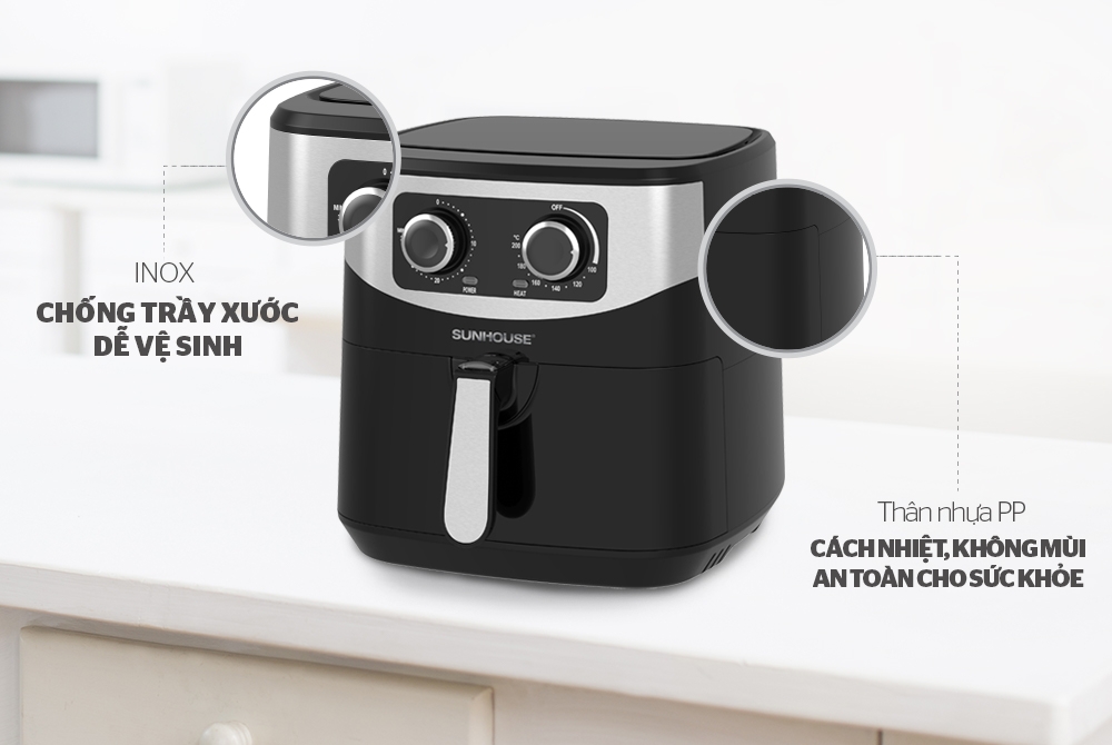 Nồi chiên không dầu 6L Sunhouse SHD4062