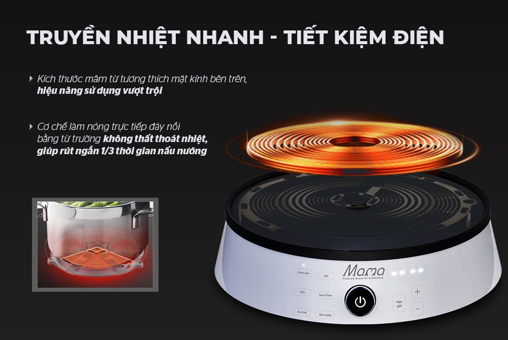 Bếp từ đơn Sunhouse Mama SHD6885