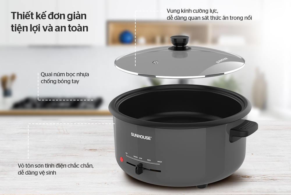 Lẩu điện 3.5L Sunhouse SHD4523