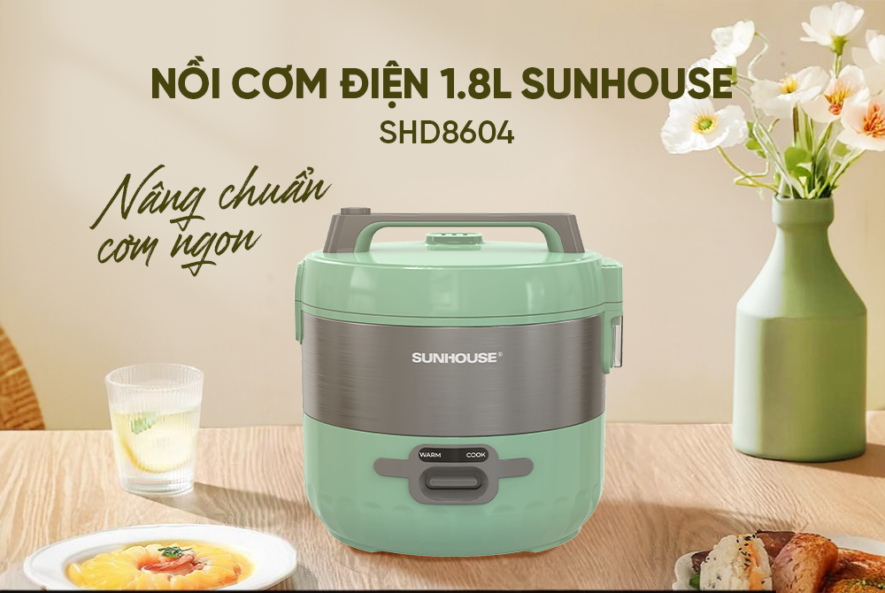 Nồi cơm điện 1.8L Sunhouse SHD8604