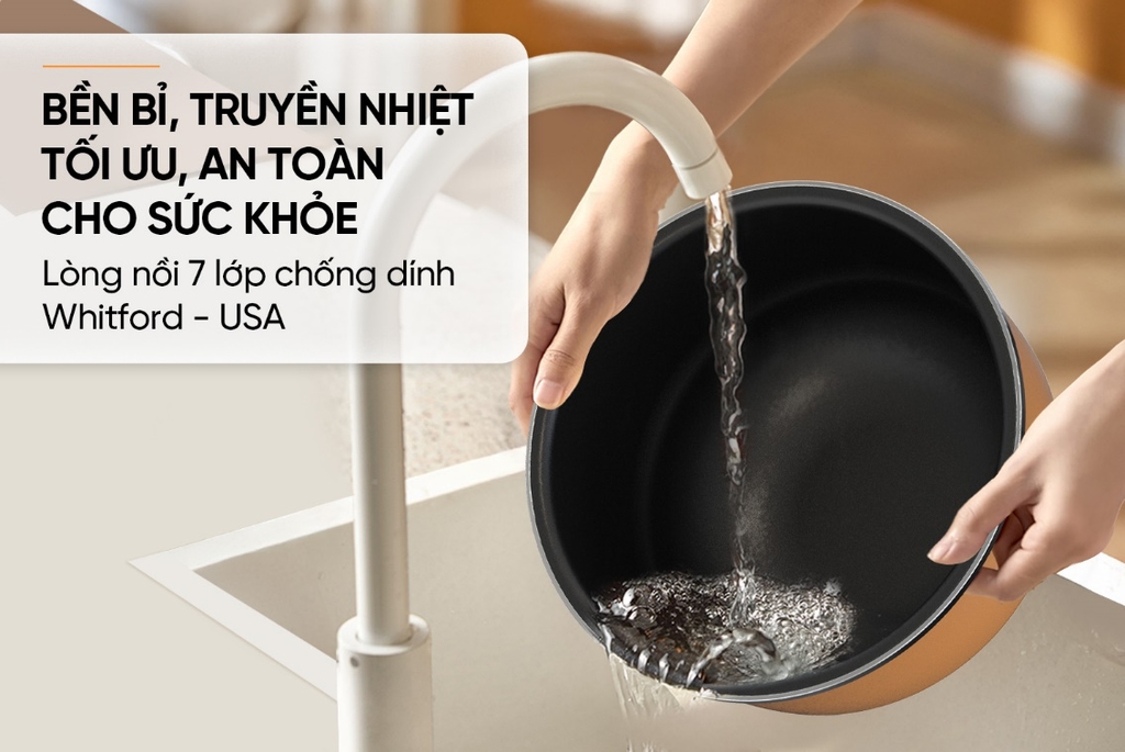 Nồi cơm điện cao tần 1.5L Sunhouse Mama SHD8955