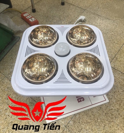 Đèn sưởi ấm kết hợp quạt thông gió âm trần Braun Kohn BU04GR (điều khiển từ xa)