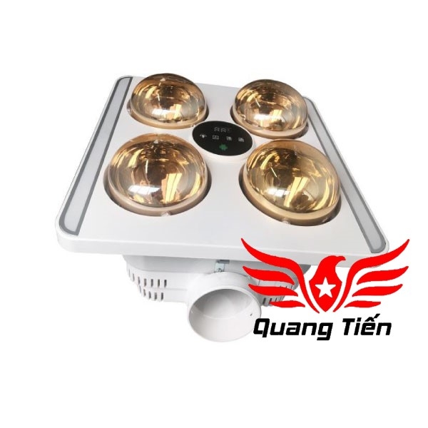Đèn sưởi nhà tắm 4 bóng âm trần Kohn BU06GR (Có điều khiển từ xa)
