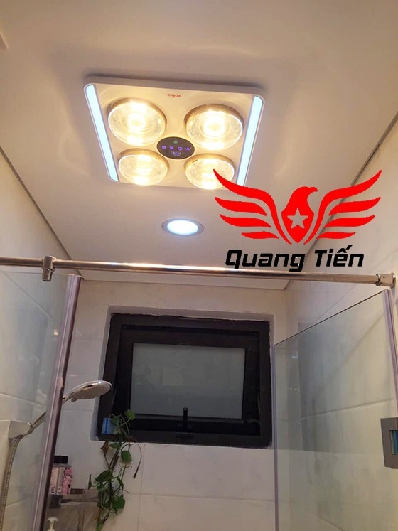 Đèn sưởi nhà tắm 4 bóng âm trần Kohn BU06GR (Có điều khiển từ xa)