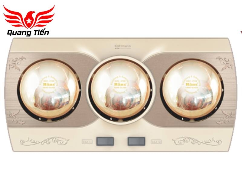 Đèn sưởi nhà tắm Kottmann 3 bóng K3B-Q - Chính Hãng