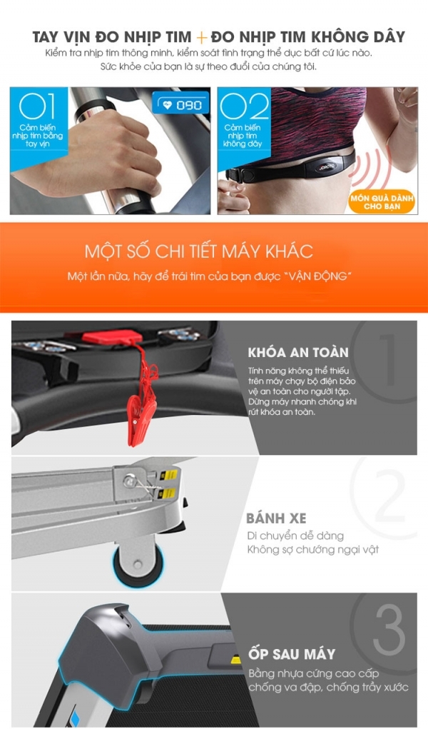 Máy Chạy Bộ Gia Đình Đa Năng Joinder JD2320