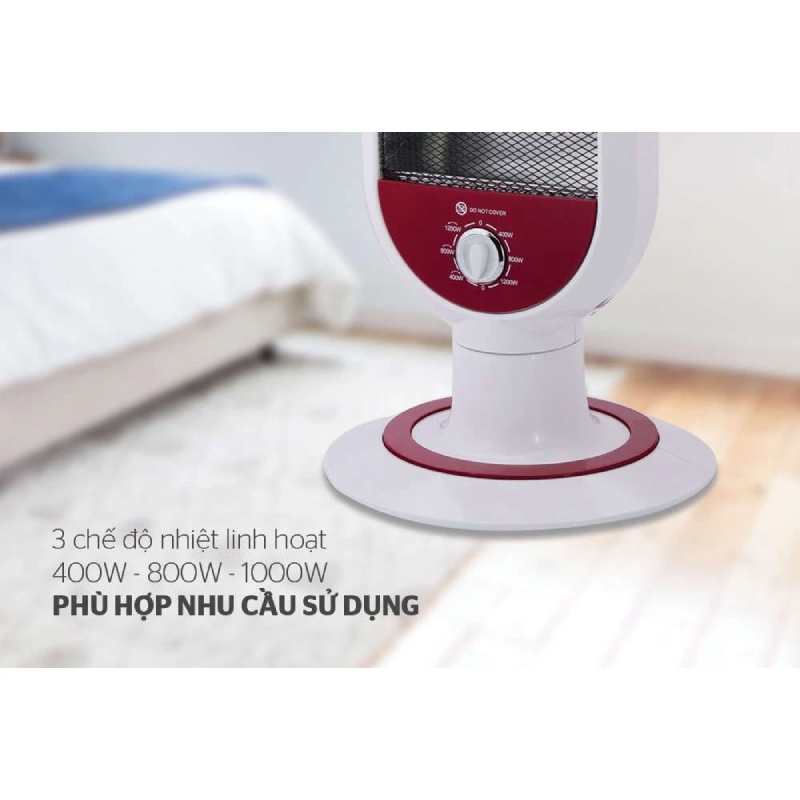 Máy Sưởi Điện Đèn Hồng Ngoại 3 Bóng Fuji - Chính Hãng