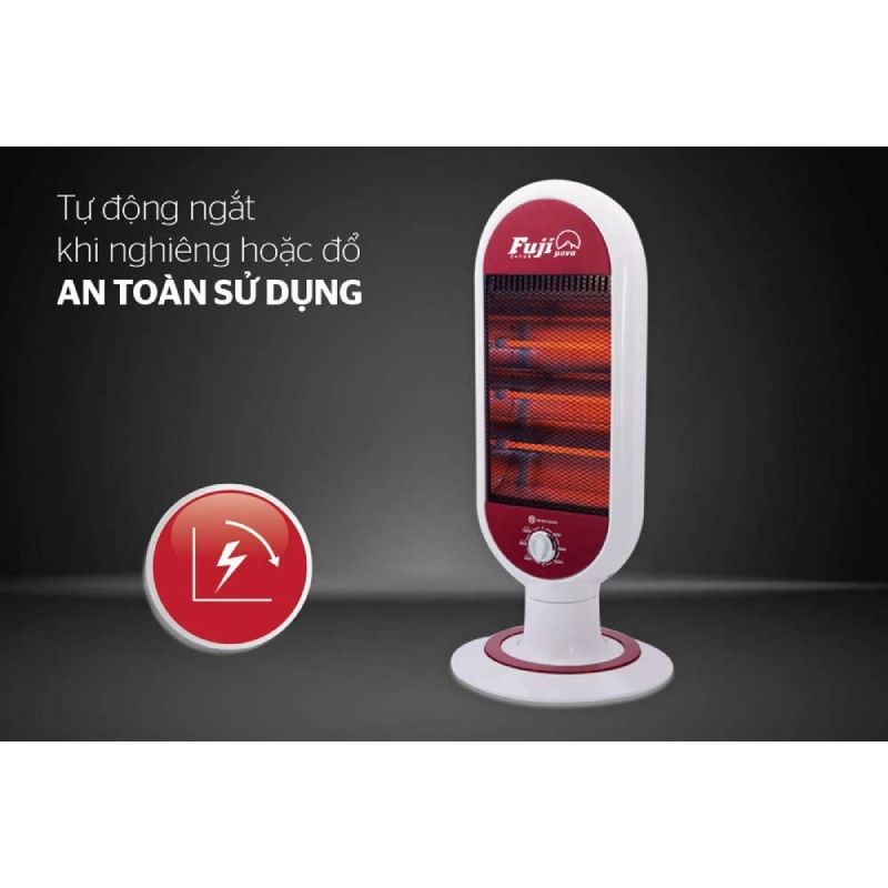 Máy Sưởi Điện Đèn Hồng Ngoại 3 Bóng Fuji - Chính Hãng