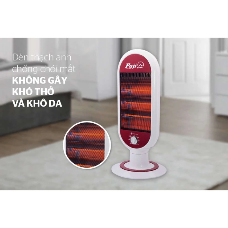 Máy Sưởi Điện Đèn Hồng Ngoại 3 Bóng Fuji - Chính Hãng