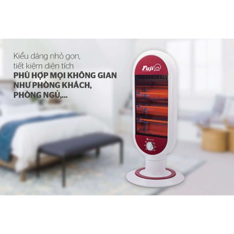 Máy Sưởi Điện Đèn Hồng Ngoại 3 Bóng Fuji - Chính Hãng