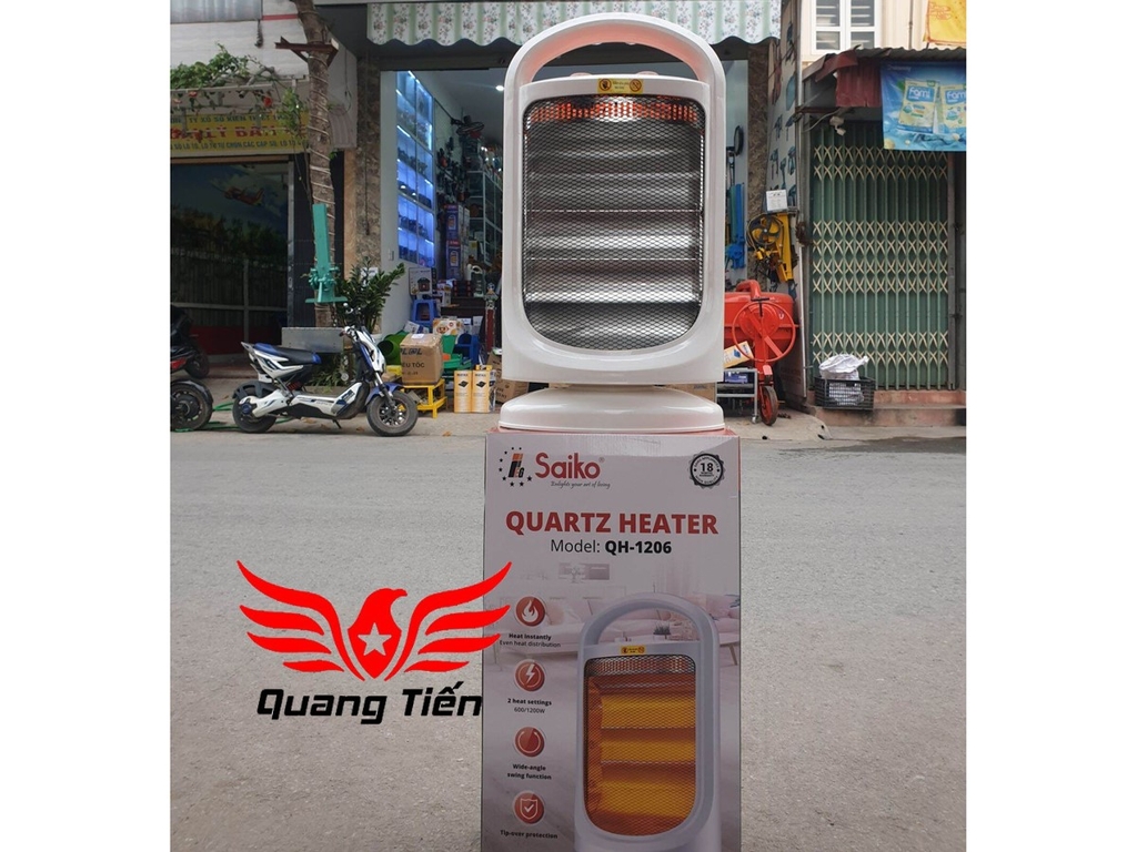 Máy Sưởi Saiko QH-1206 1200W cao cấp chính hãng