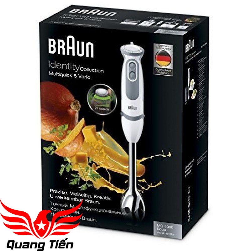 Máy xay sinh tố cầm tay Braun MQ5000 Soup Vario