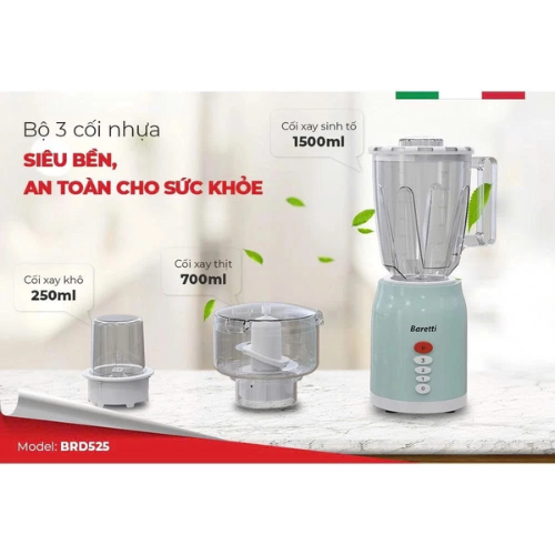 Máy xay sinh tố đa năng Baretti BRD525