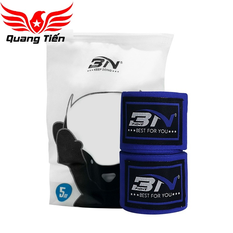 Băng đa cuốn tay boxing BN co dãn tặng kèm túi đựng chính hãng (5m)