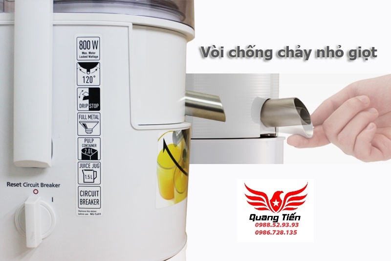 Máy ép trái cây Panasonic MJ-SJ01WRA cao cấp chính hãng