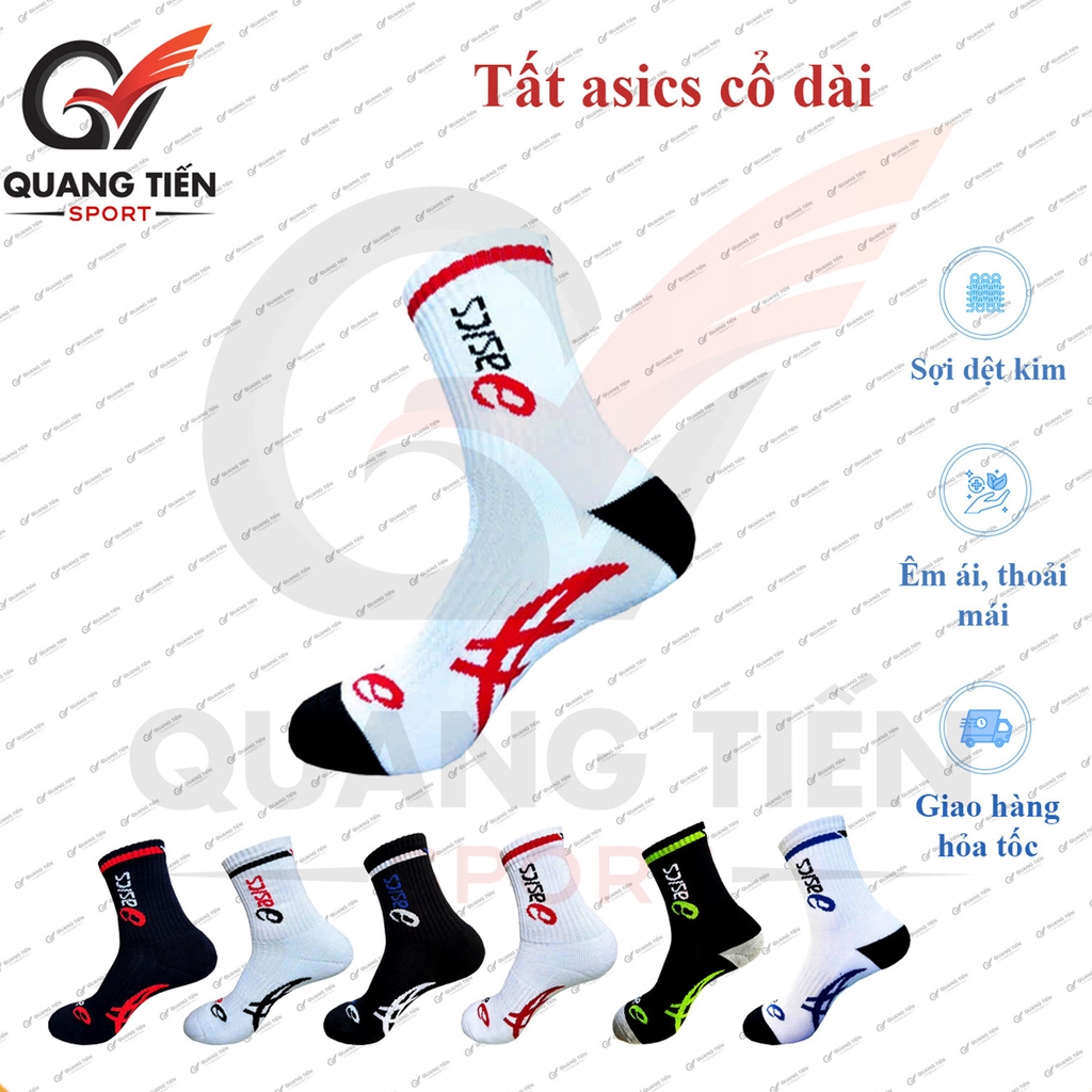 Tất thể thao cao cấp Asics cổ dài