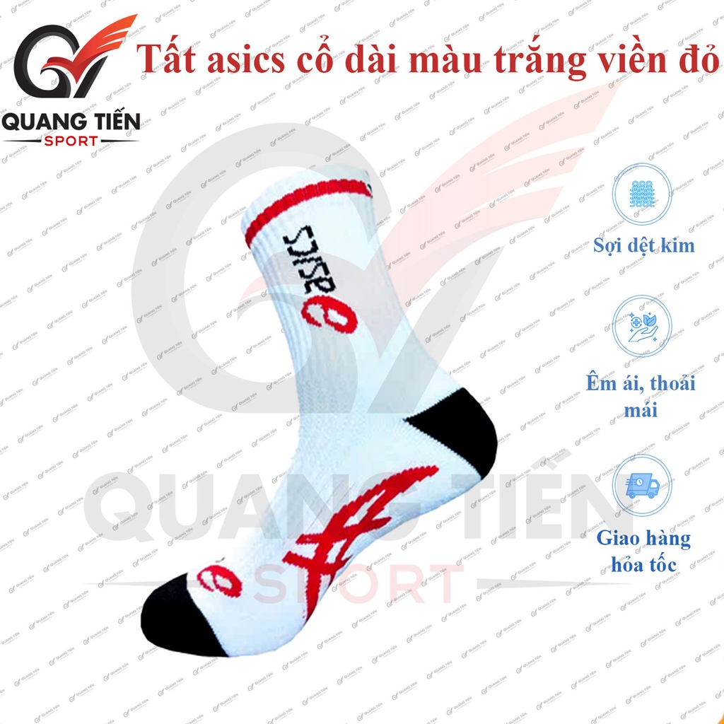 Tất thể thao cao cấp Asics cổ dài