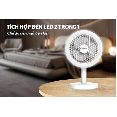 Quạt sạc mini Sunhouse SHD7114