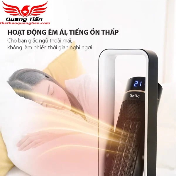Máy Sưởi Gốm Saiko CH-2200R (2200W) cao cấp chính hãng