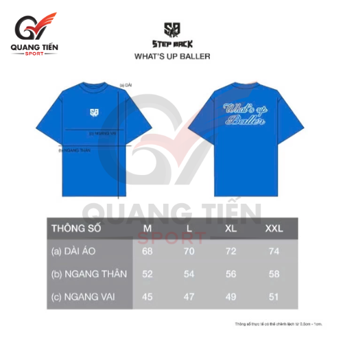 Áo Phông Stepback Tshirt What’s Up Baller
