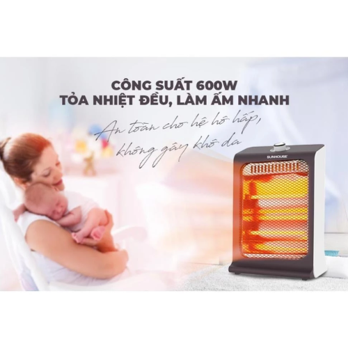 Sưởi điện hồng ngoại 2 bóng Sunhouse SHD7023