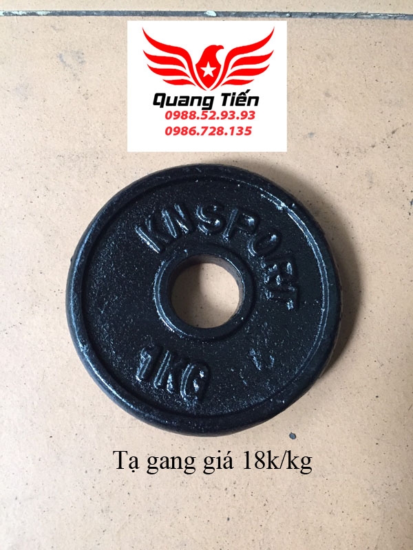 Tạ bánh đĩa gang chong chóng 2kg 3 cánh giá rẻ QT05