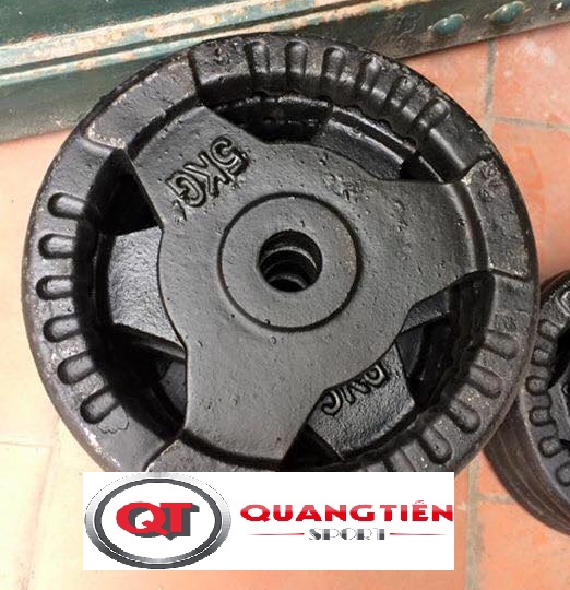 Tạ bánh đĩa gang chong chóng 2kg 3 cánh giá rẻ QT05