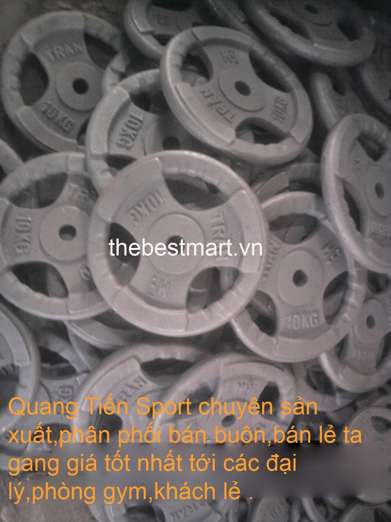 Tạ bánh gang pro 3 cánh cho phòng gym