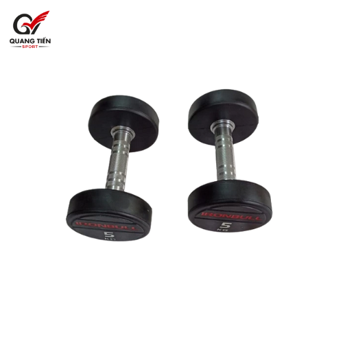 Tạ tay thép bọc cao su IronBull IR04 nhập khẩu 5kg ( giá 1 quả )