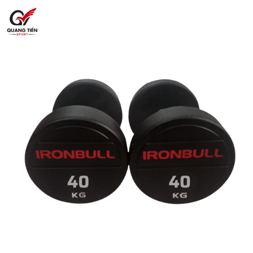 Tạ tay thép bọc cao su IronBull IR04 nhập khẩu 40kg ( giá 1 quả )