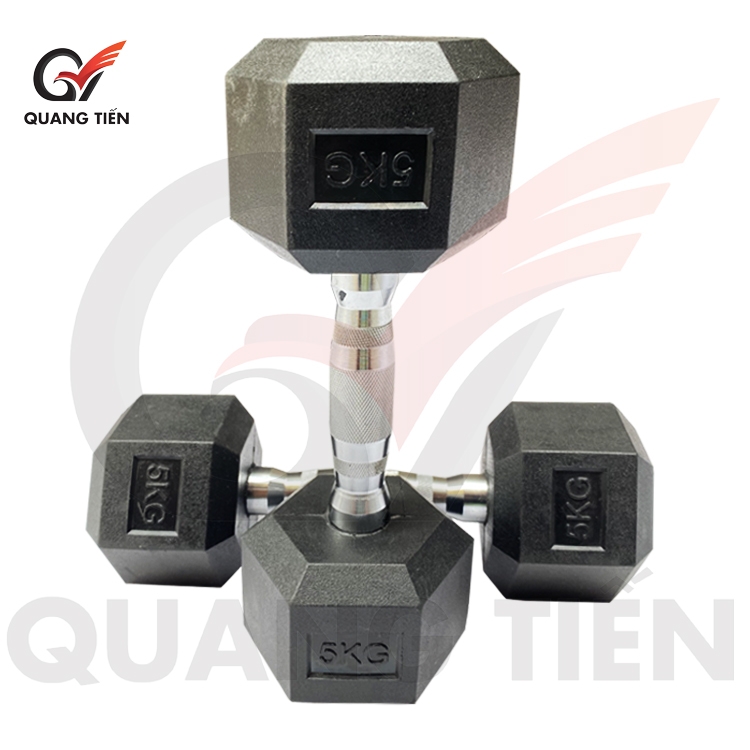 Tạ tay lục giác cao cu cao cấp QT02